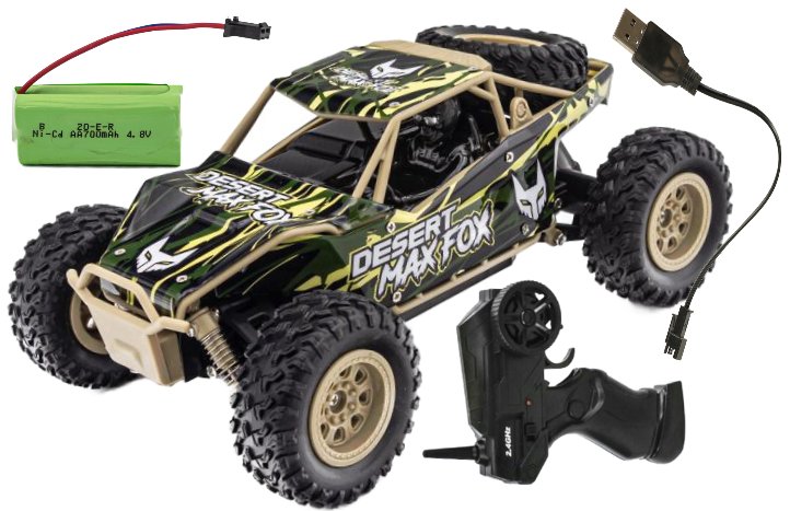 Samochód RC 4x4 2.4GHz TurboTrail MAX FOX Terenowy Zdalnie Sterowany 20km/h autko na pilot