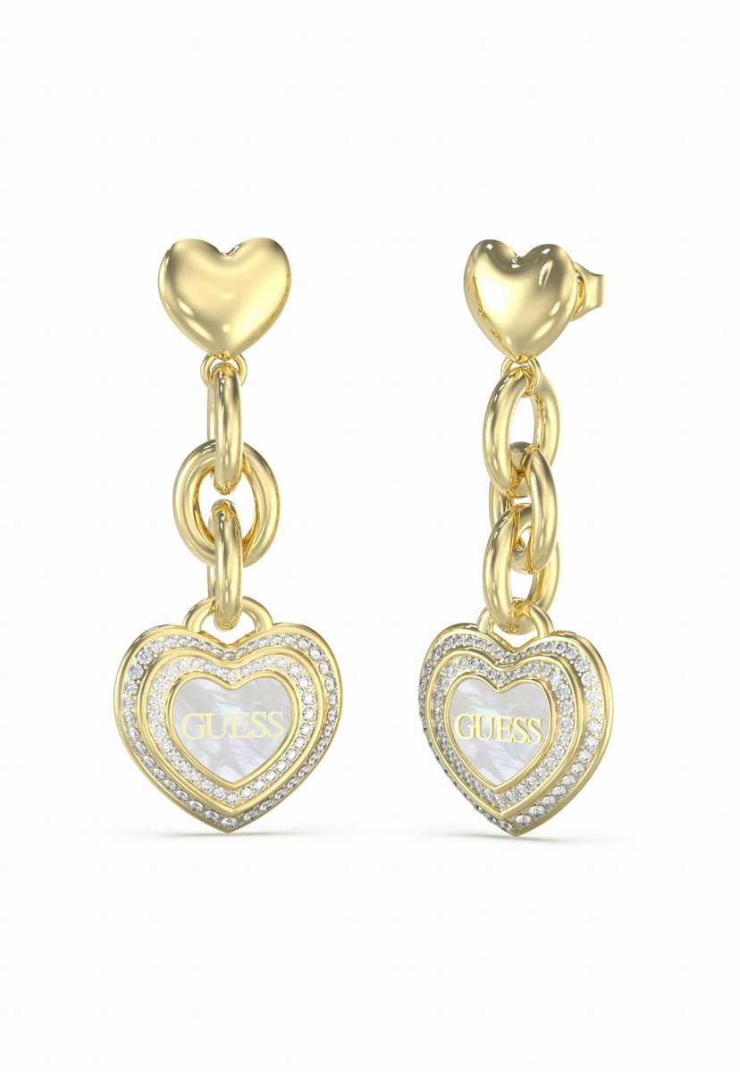 Kolczyki Guess  Amami JUBE04024JWYGWHT/U