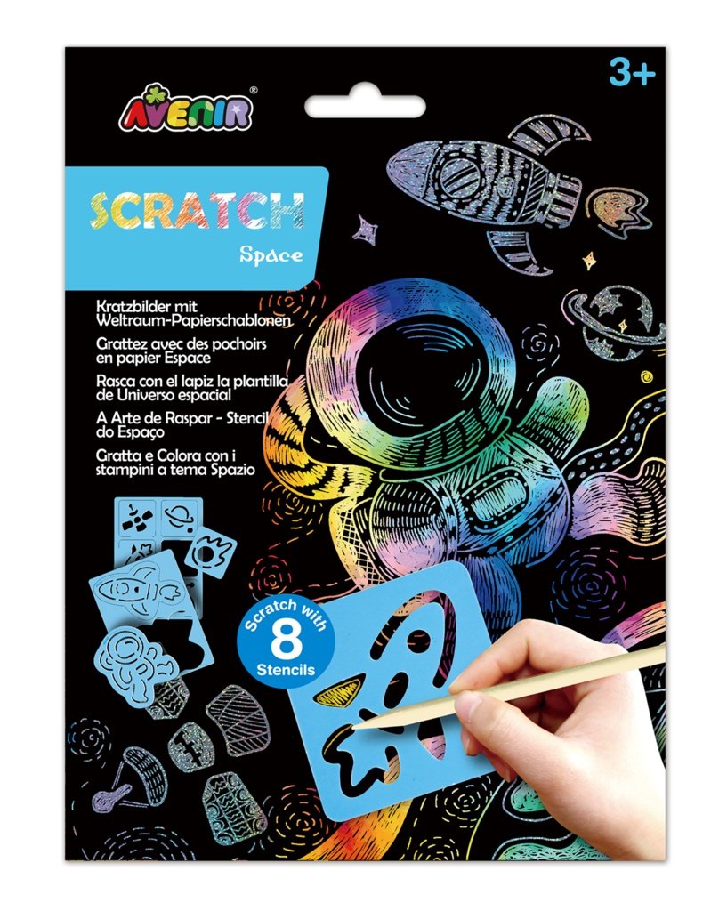 Wydrapywanki Z Szablonami Kosmos