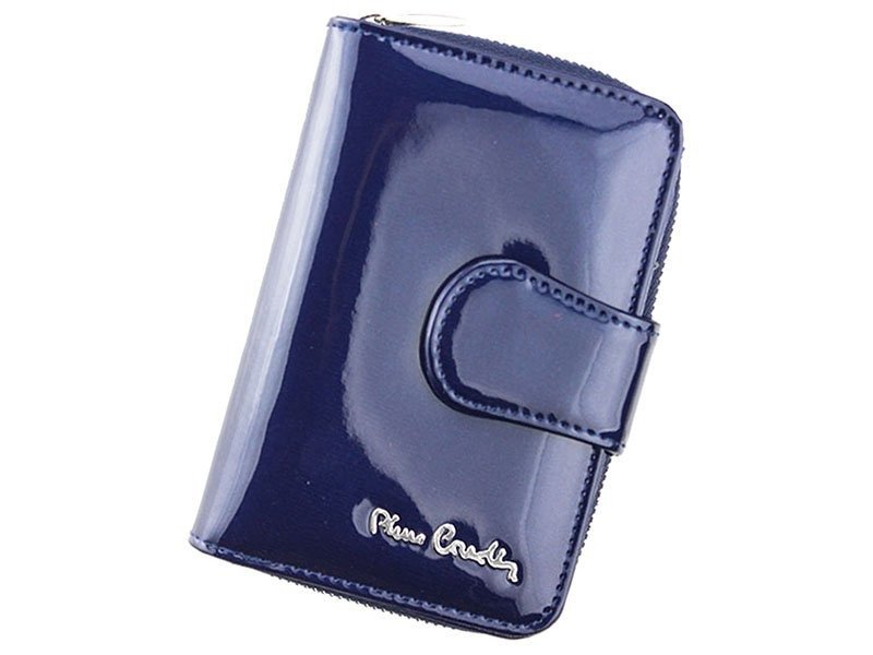 Pierre Cardin, Portfel skórzany damski, 05, Line 115, niebieski, mały
