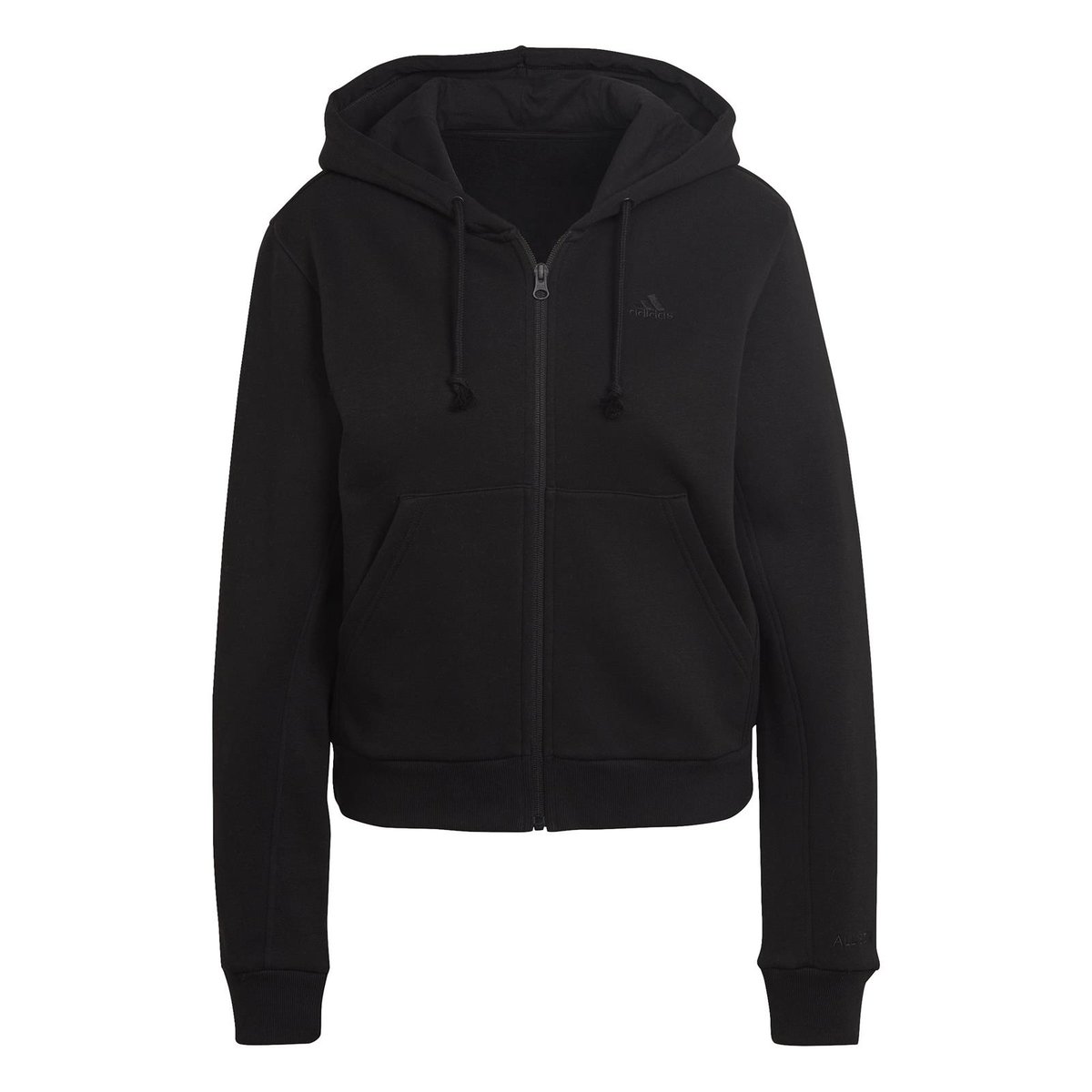 Bluza z kapturem damska adidas All Szn Full-Zip czarna HC8848-L