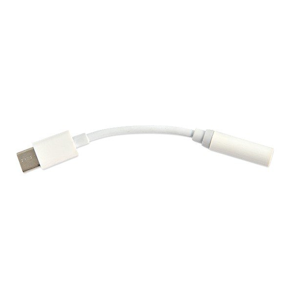 ADAPTER HF USB TYP-C NA JACK 3,5 ADAPTER SŁUCHAWEK TYP C PRZEJŚCIÓWKA BIAŁY