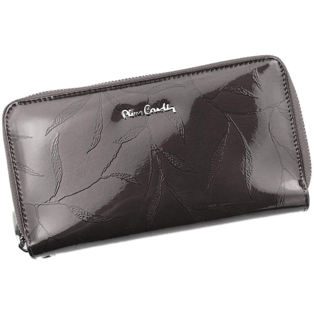 Pierre Cardin, Portfel skórzany damski, 02, Leaf 119, popielaty