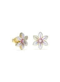 Kolczyki Guess White Lotus JUBE04135JWYGWHT/U