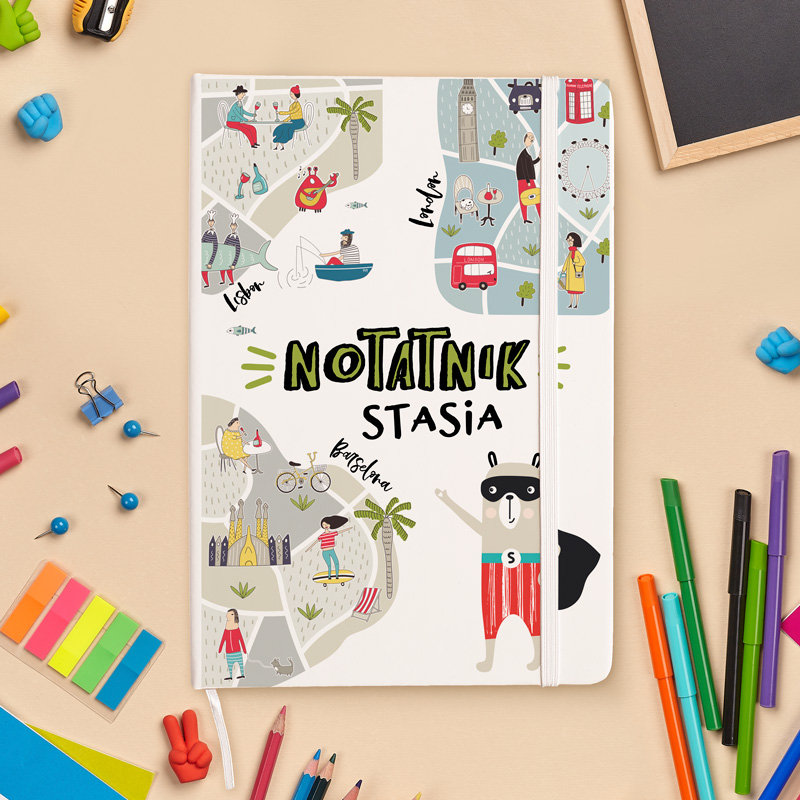 NOTATNIK z imieniem dziecka praktyczny prezent