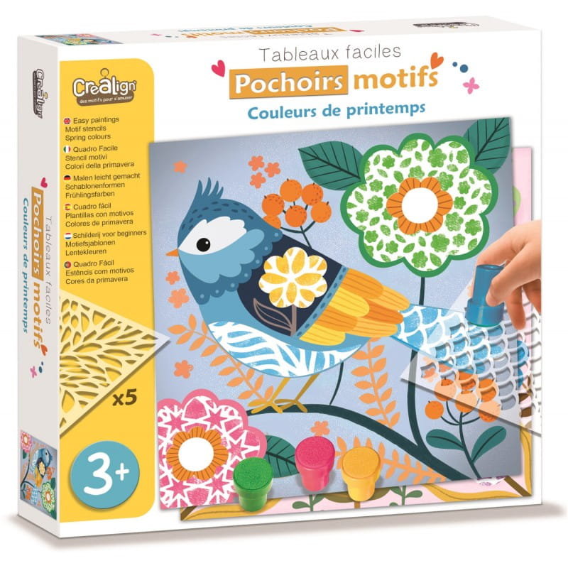 Zestaw kreatywny - Obrazy do zdobienia wzorzystymi motywami Wiosna, Crea Lign
