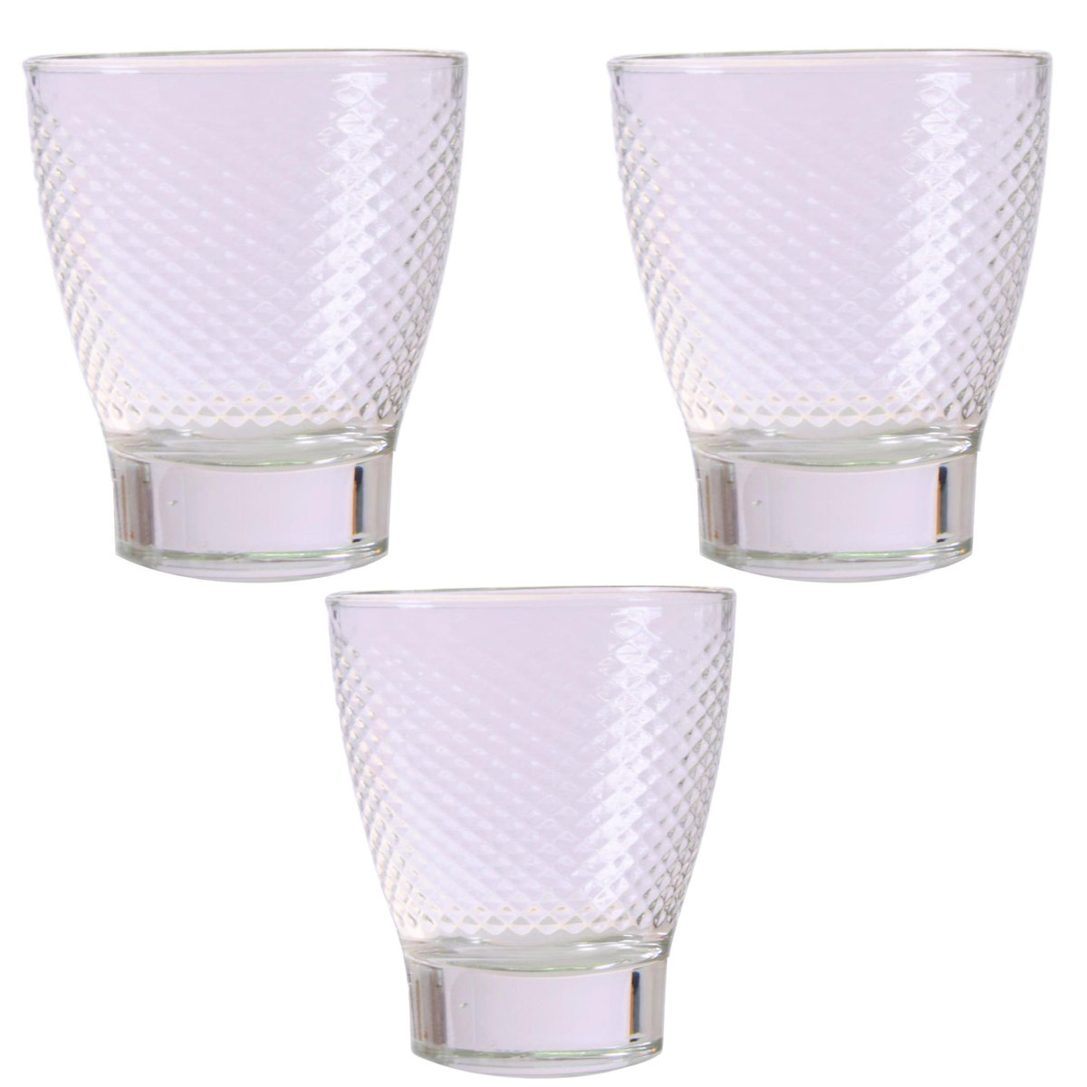 KUBEK SZKLANKA SZKLANKI DO NAPOJÓW 290 ml ZESTAW KOMPLET 3 szt