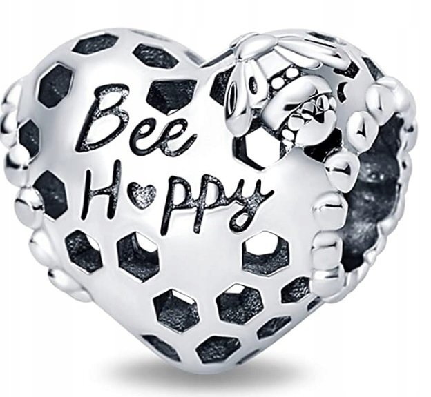 CHARMS zawieszka Bee Happy szczęście srebro s925