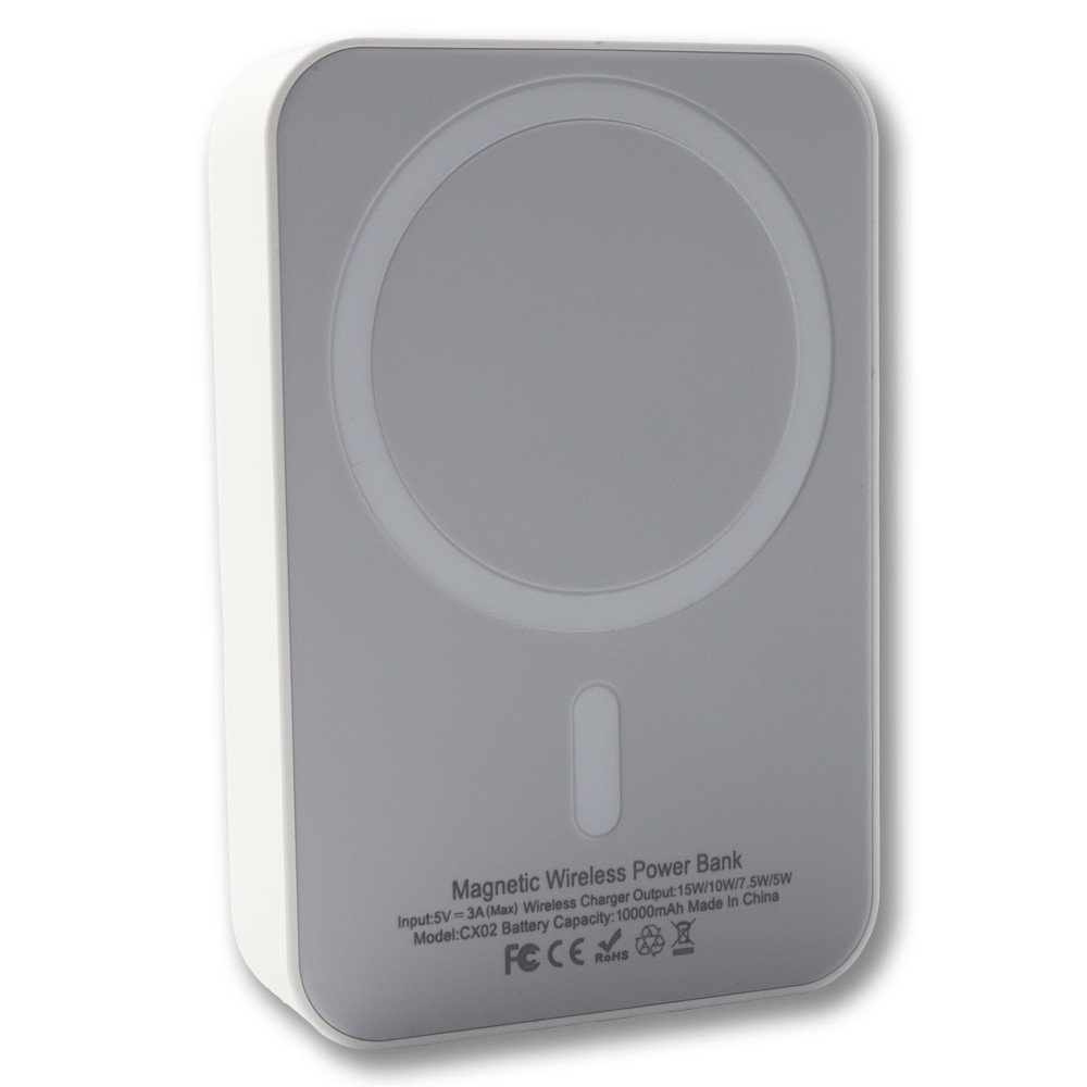 ECOBOX POWER BANK 10000MAH BIAŁY MAGSAFE BEZPRZEWODOWY