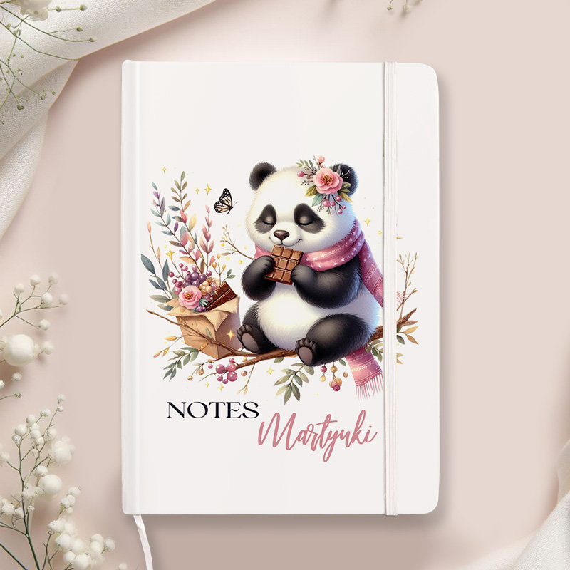 NOTATNIK z imieniem dziecka Panda