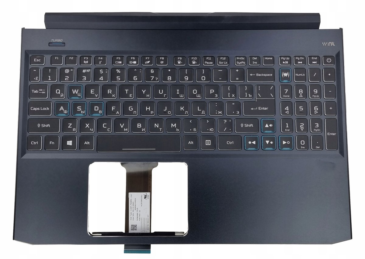 NOWA OBUDOWA GÓRNA KLAWIATURA ACER HELIOS 300 PH315-52 ROSYJSKA