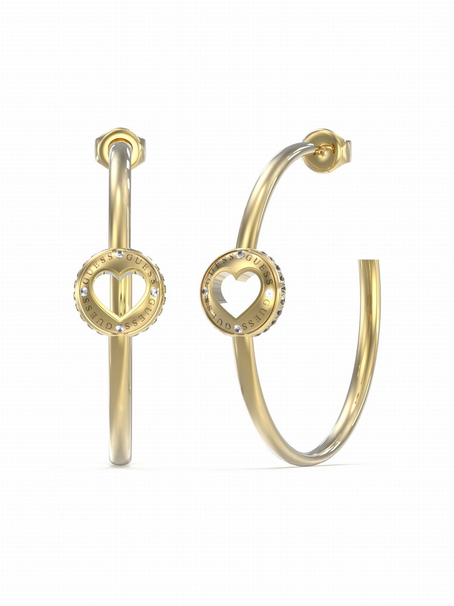 Kolczyki Guess Rooling Hearts JUBE03346JWYGT/U