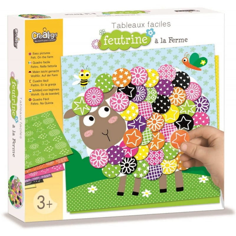 Wyklejanka Obrazki Filcowe - Farma, Crea Lign
