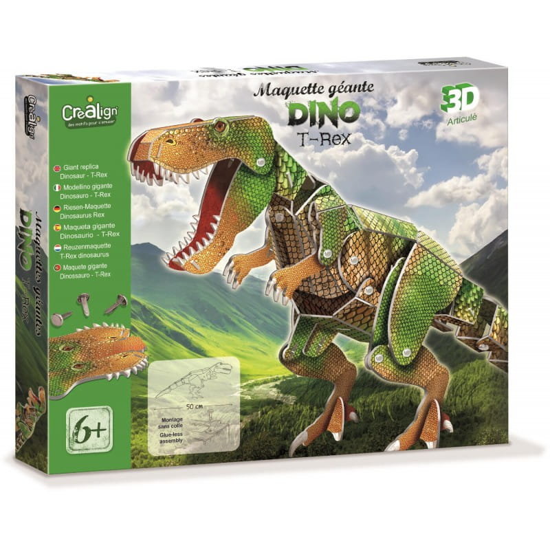 Zestaw kreatywny duża makieta do złożenia T-Rex, Crea Lign