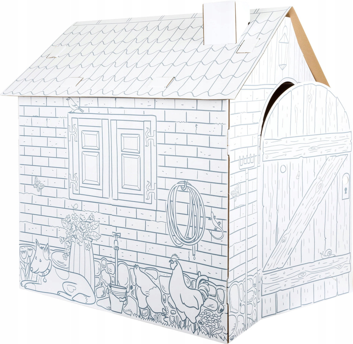 Domek z tektury do złożenia i pomalowania / Small Foot Design