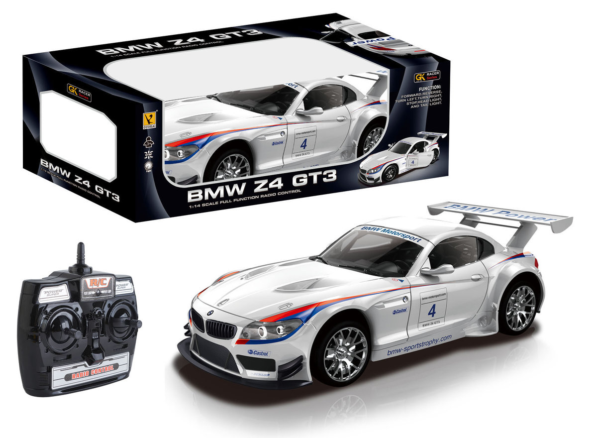 COIL Zdalnie sterowany samochód auto RC + pilot BMW Z4 skala 1:14 białe