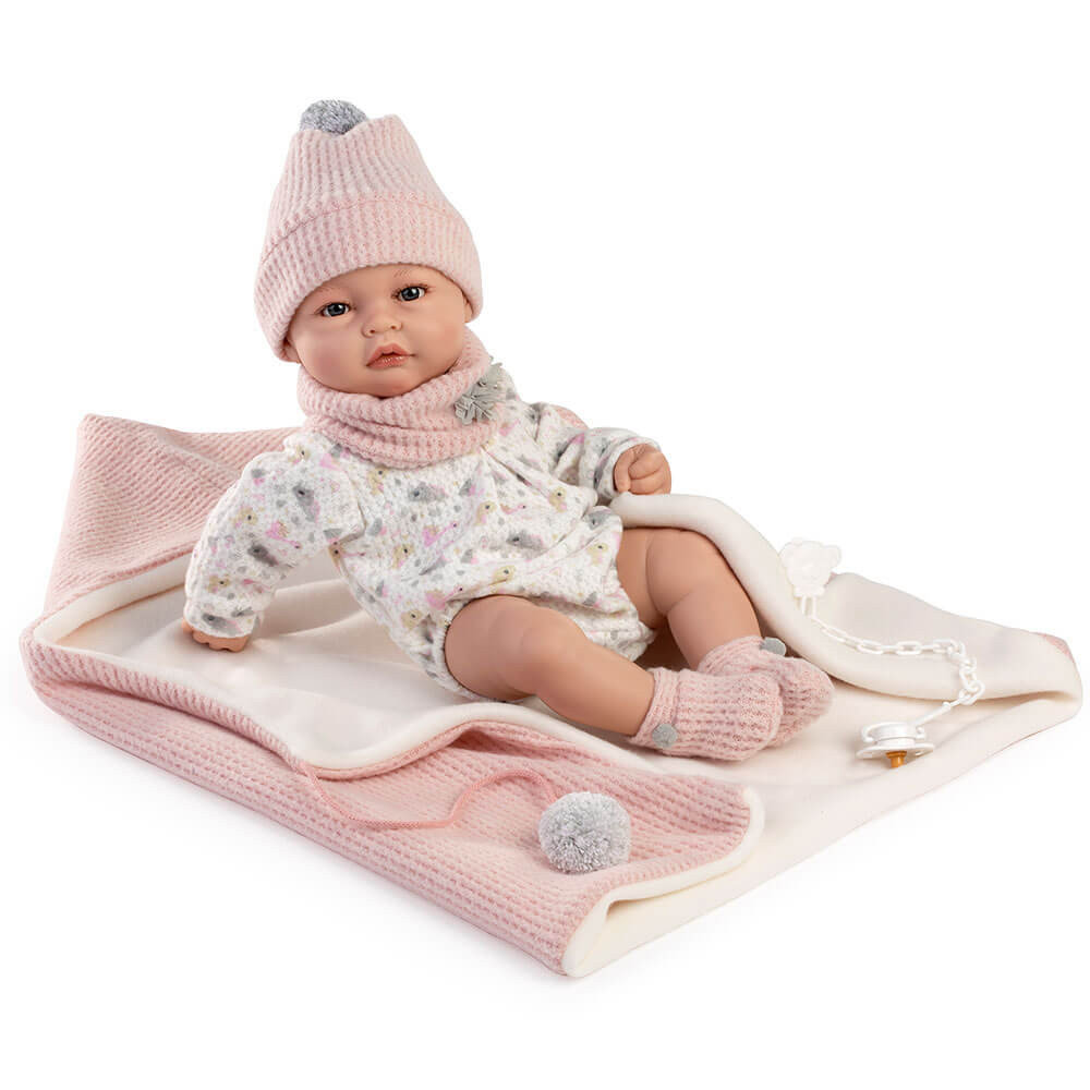 Lalka hiszpańska bobas z akcesoriami i kocykiem Martina 42 cm