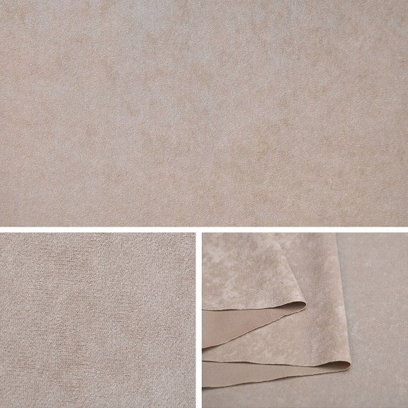 Mikrofaza Tkanina Obiciowa Zamsz Welur Materiał Meble Beżowy 0,5 Mb
