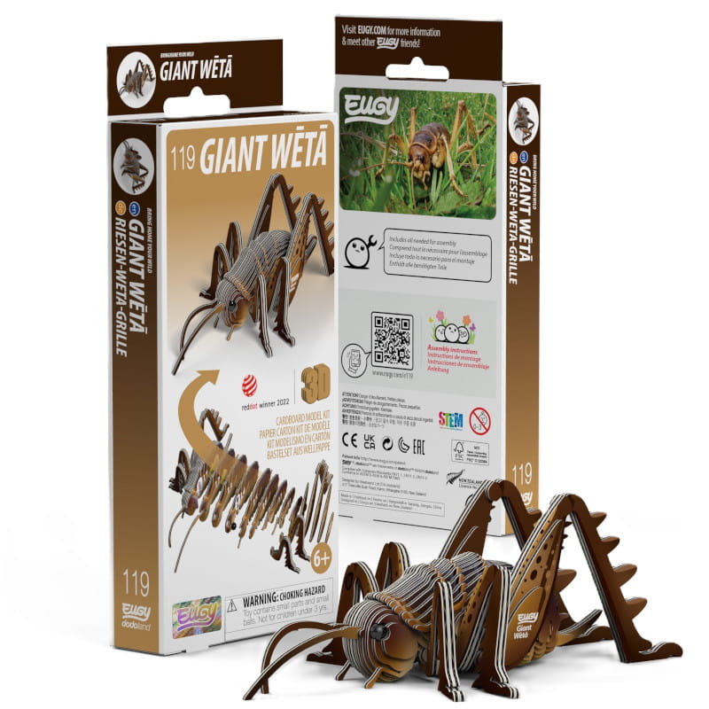 Eko układanka 3D - Owad Weta Olbrzymia, Eugy