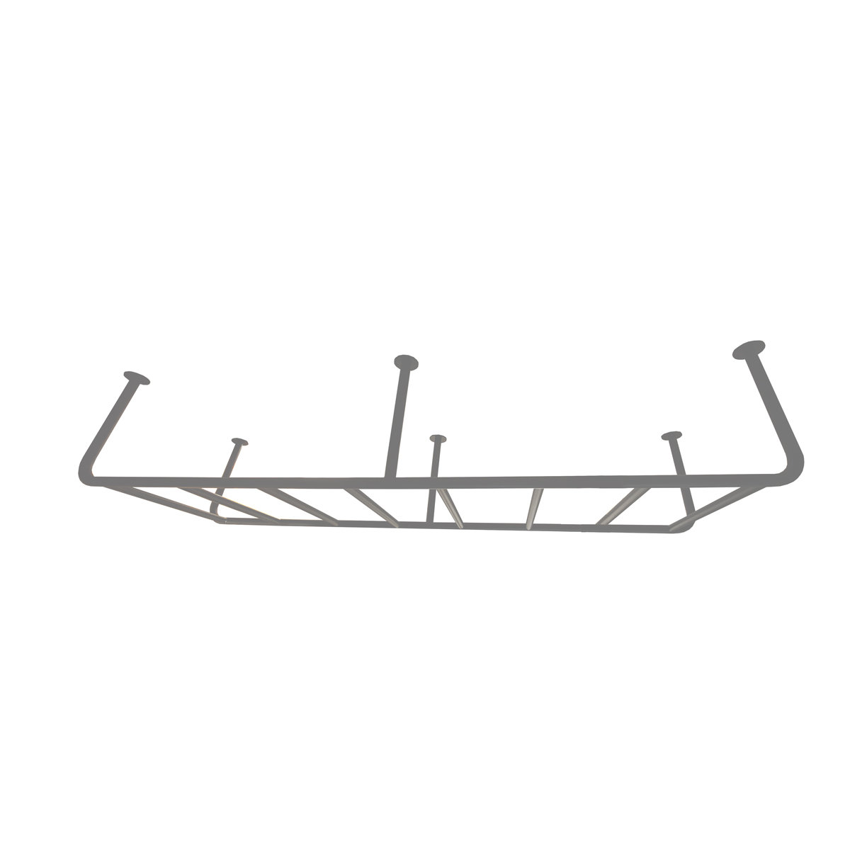 Małpiszon, drabinka sufitowa Slim 55 cm - szary