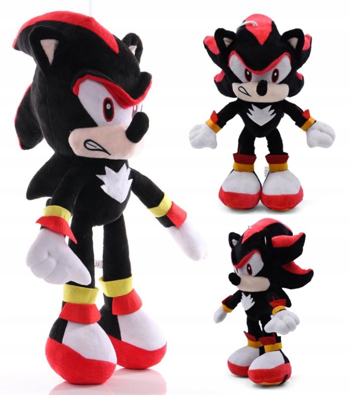 Sonic Shadow Czarny Jeż MASKOTKA PLUSZOWA PRZYTULANKA MIŚ BOHATER 60 CM