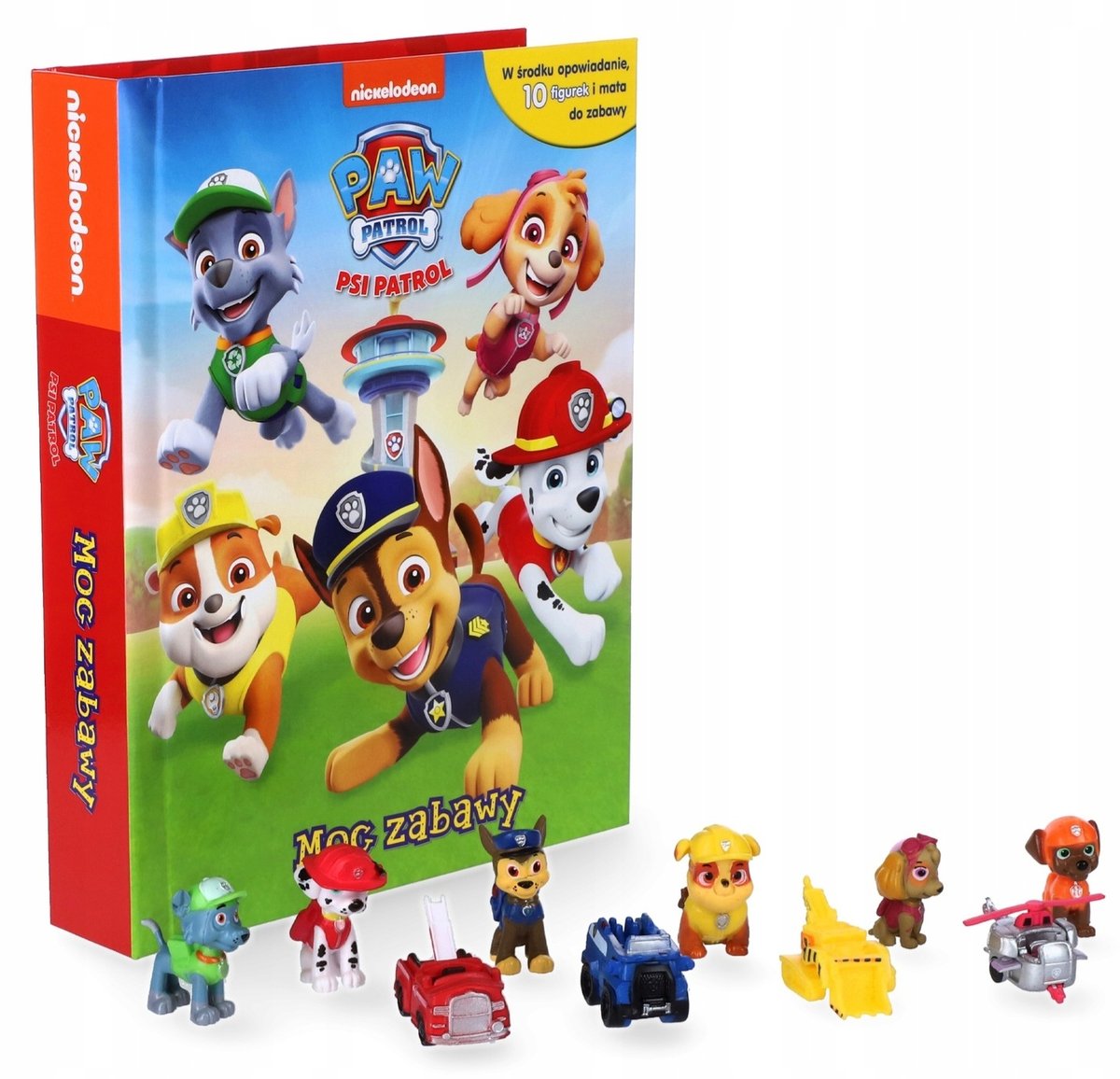 Psi Patrol. Moc zabawy mata z obrazkami+10 figurek oryginalne zabawki