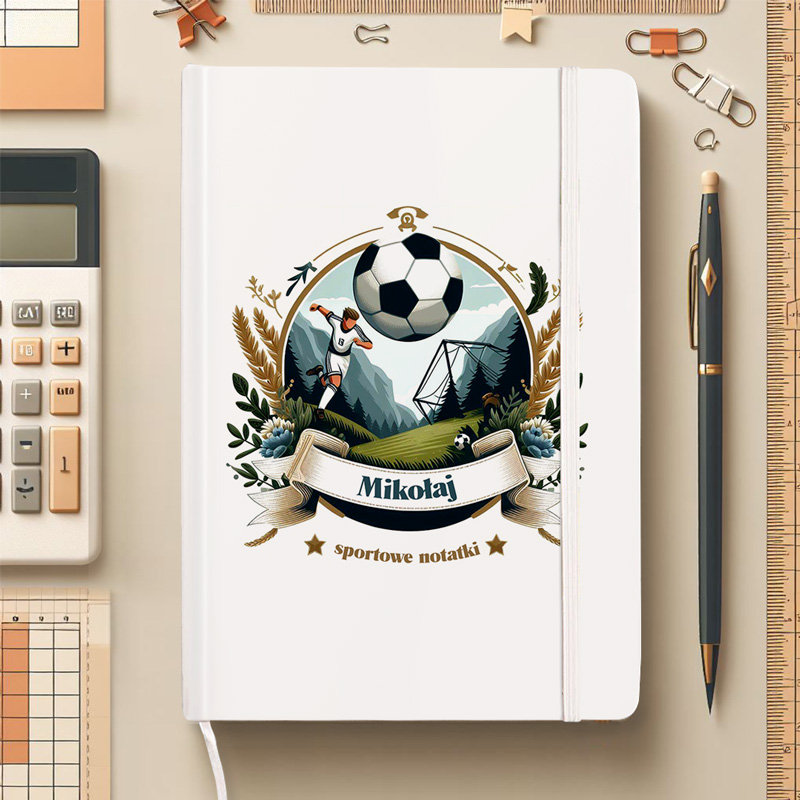 NOTATNIK z imieniem prezent dla sportowca