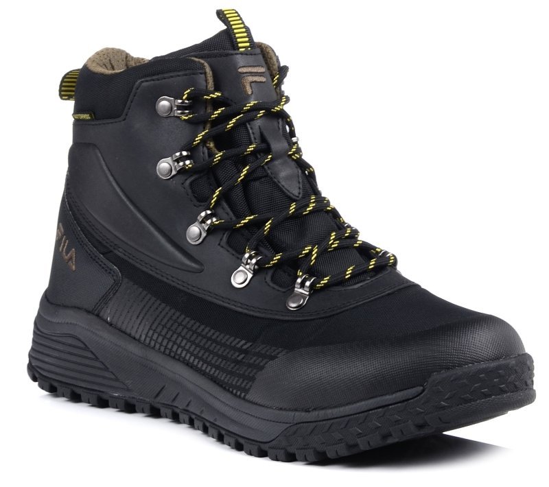 Buty trekkingowe męskie czarne wodoodporne wysokie Fila Hikebooster Mid-45