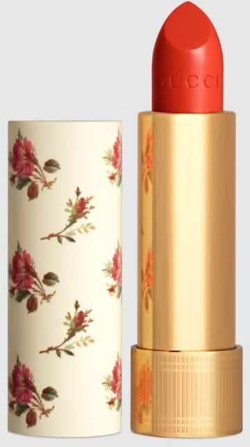 Gucci Gucci, Rouge A Levres Voile, Long-Lasting, Cream Lipstick, 302, Agatha Orange, 3.5 g For Women