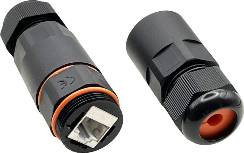 Alantec Łącznik hermetyczny IP68 RJ45/RJ45 kat.6A STP ALANTEC