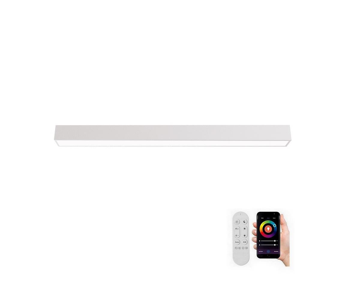 Immax NEO 07259L - Ściemnialne oświetlenie LED LUNGO 38W/230V Wi-Fi Tuya biały + pilot