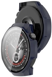 Bizon Etui ze szkłem do zegarka Case+Glass Watch do Huawei Watch GT5 Pro 46 mm niebieskie