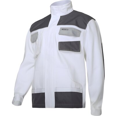 LAHTI PRO Bluza robocza biało-szara 100% bawełna rozmiar S 48) L4041348