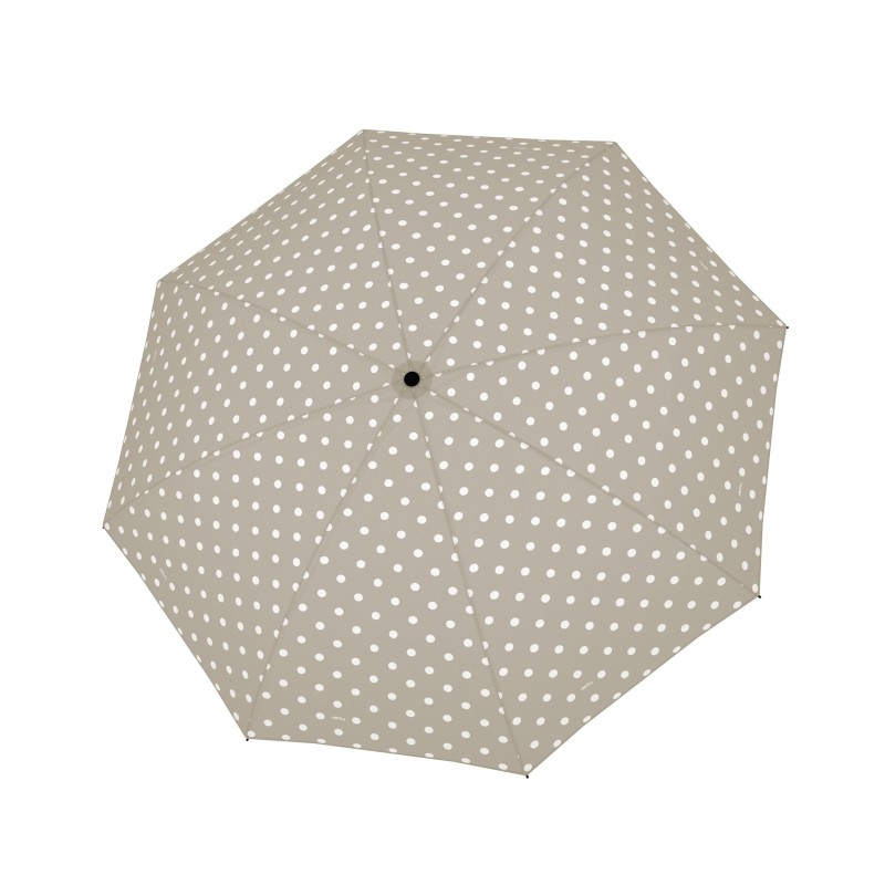 Hit Mini Dots Beige - damski parasol składany