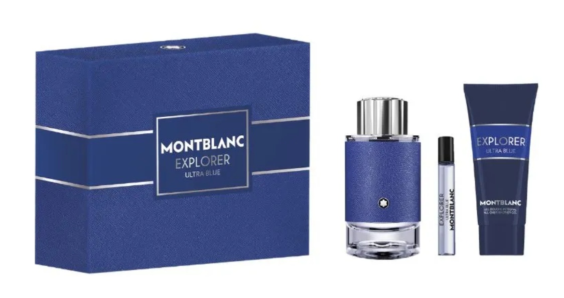 Montblanc Explorer Ultra Blue Zestaw upominkowy dla mężczyzn