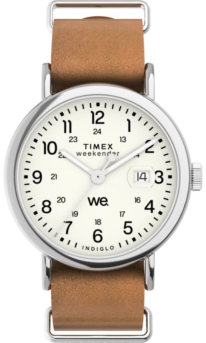 Zegarek Timex TW2W86900 Weekender 40mm Leather Strap