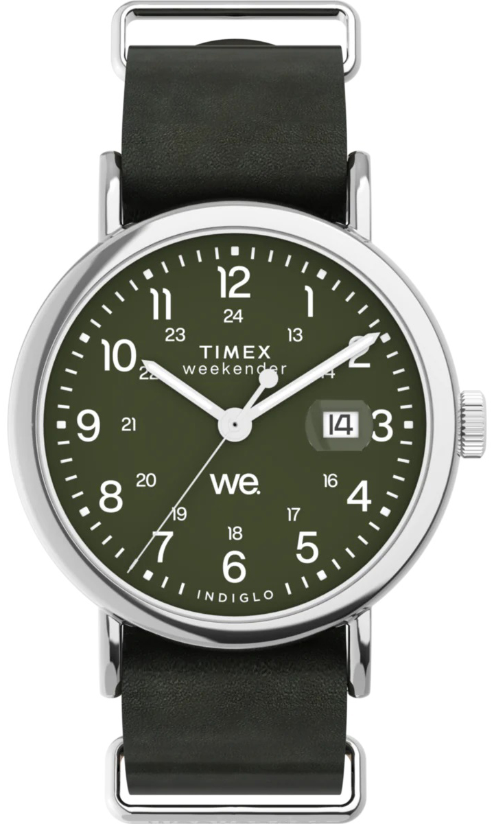 Zegarek Timex TW2W87000 Weekender 40mm Leather Strap