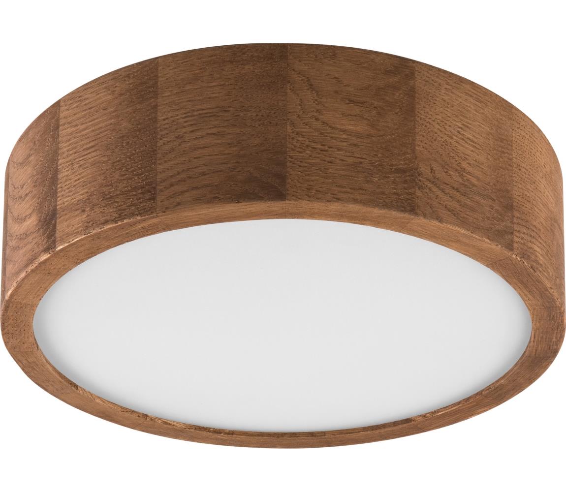 Brilagi - LED Plafon CARVALHO SLIM 1xE27/60W/230V dąb śr. 27 cm