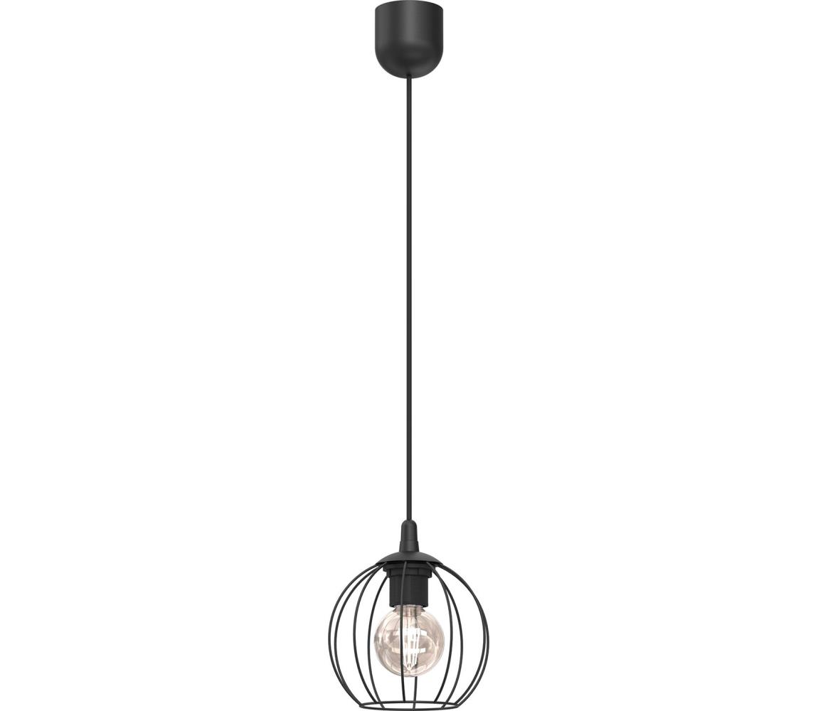 Żyrandol na lince LAPS 1xE27/15W/230W czarny