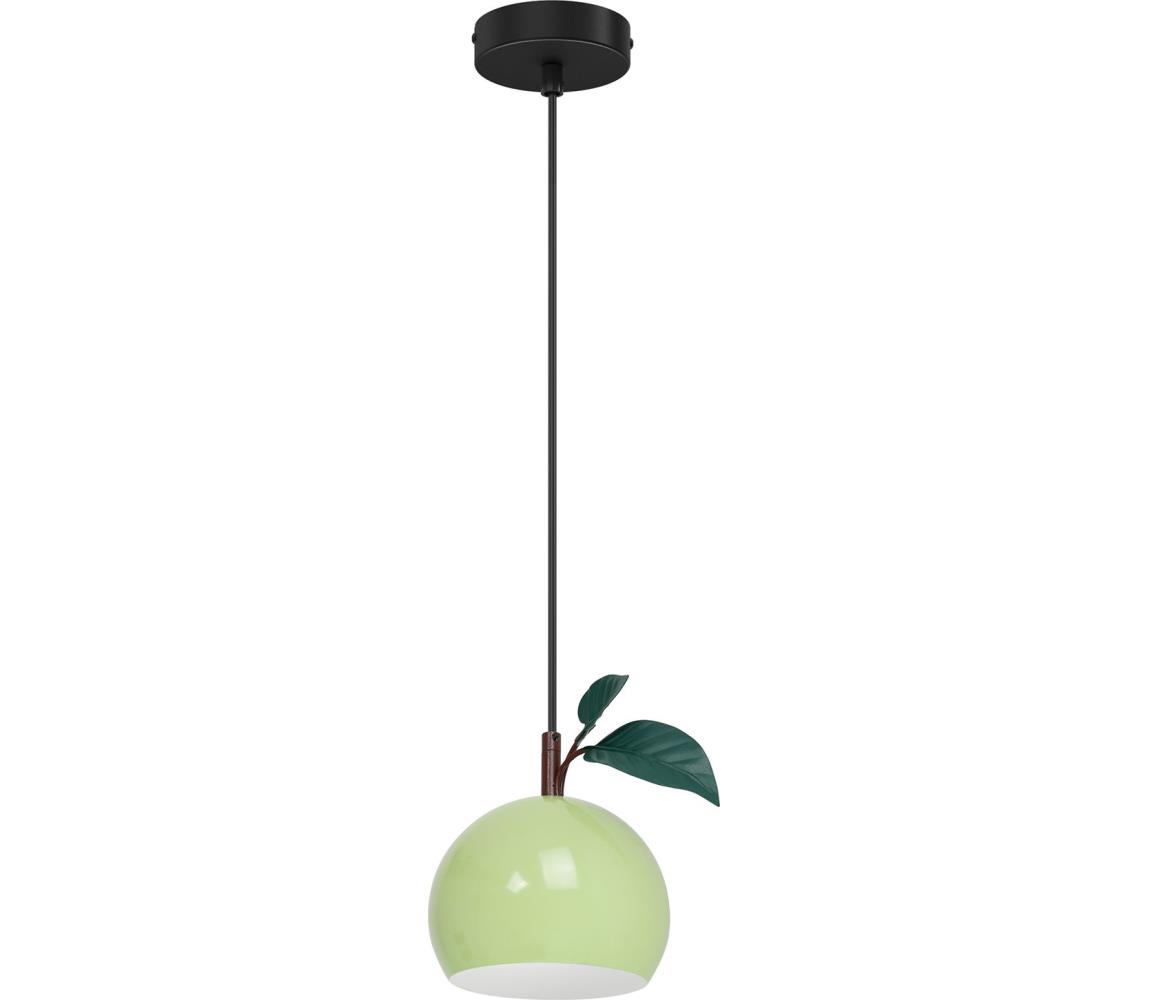 Żyrandol na lince APPLE 1xE27/15W/230V zielony