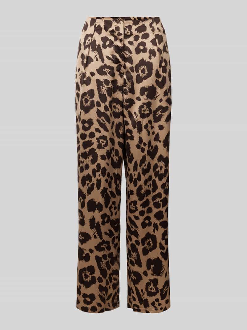 Kuloty o kroju relaxed fit ze zwierzęcym nadrukiem model ‘MERLE’