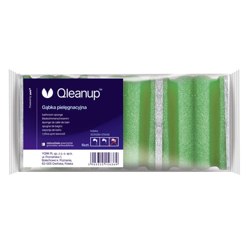 Zmywak profilowany duży zielony 6 szt. profesjonalny do mycia czyszczenia pielęgnacji powierzchni narażonych na zadrapania pcv linoleum paneli drewna QLEANUP