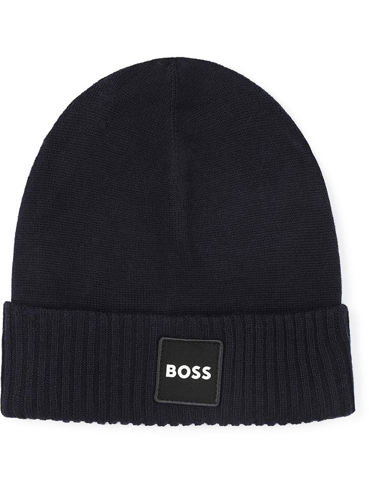 Hugo Boss Kids Czapka beanie w kolorze czarnym
