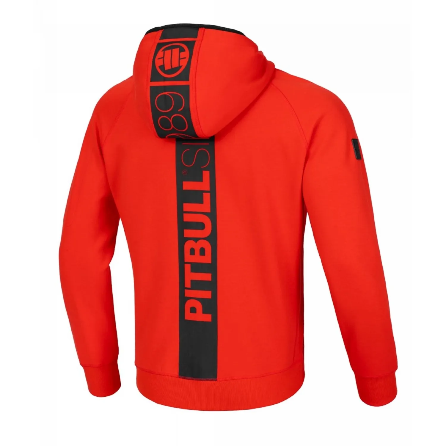 Bluza rozpinana z kapturem Pit Bull 300 Interlock Hermes '24 - Flame Red
