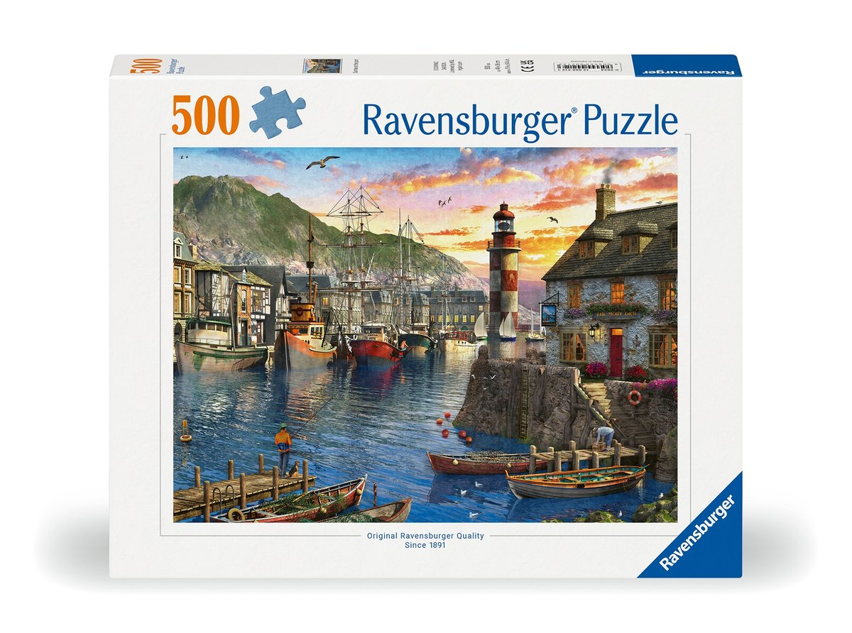 Puzzle 2D, Poranek w porcie, 500 elementów