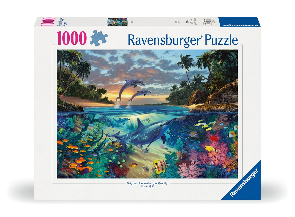 Puzzle 2D, Koralowa zatoka, 1000 elementów