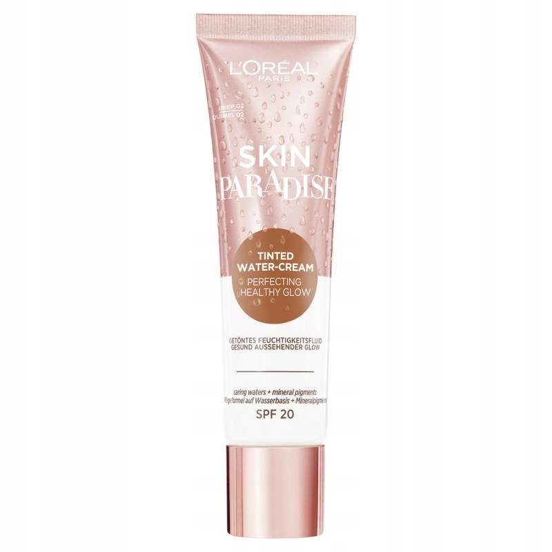 L'Oreal Paris, Skin Paradise Tonujący Podkład Krem Do Twarzy Spf20 Deep 02, 30ml