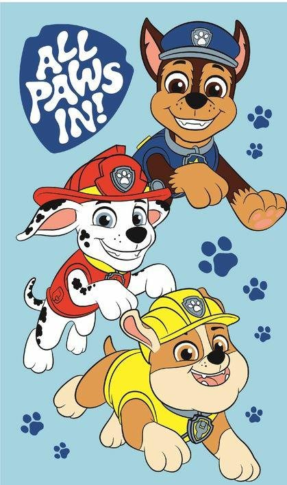 Ręczniczek do przedszkola 30x50 Paw Patrol Boys niebieski dziecięcy bawełniany JF24