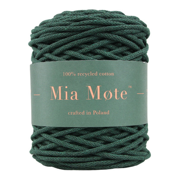 Mia Mote™ Basic Line sznurek bawełniany 5mm emerald-Szpula ~ 50 m