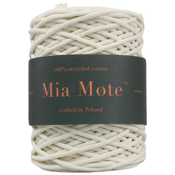 Mia Mote™ Thinny Line Sznurek bawełniany 3mm limestone-Szpula ~ 50 m